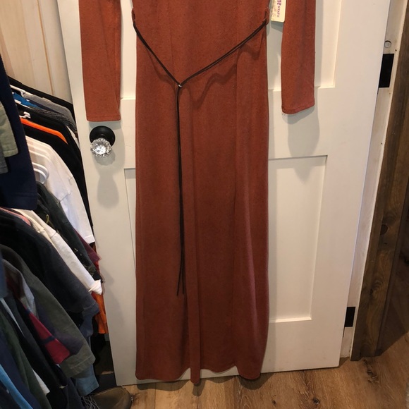NWT Altar’d State Orange Long Dress - Picture 2 of 7